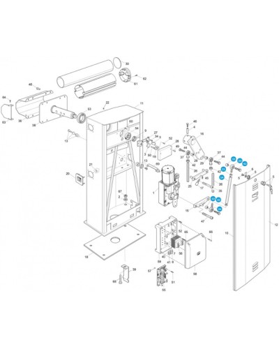 Рычаг соединительный Came 119RIG043 в Химках Запчасти для шлагбаумов и автоматики Pintop.ru