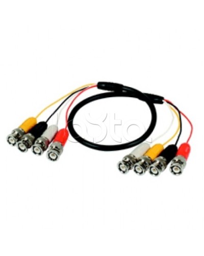 Кабель соединительный 4BNCx4BNC (штекер), 100см Lazso WC414 в Химках Видеоусилители, Модуляторы, Делители Pintop.ru