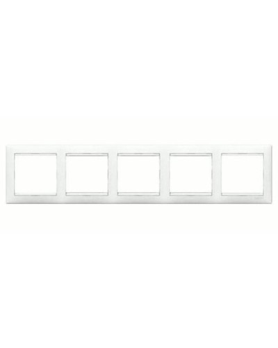 Рамка 5 постов горизонтальный монтаж белый Valena Legrand 774455 в Химках Аксессуары для кабель-канала Pintop.ru
